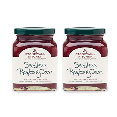 Stonewall Kitchen Seedless Raspberry Jam, 12.5 Ounces Pack Of 2
