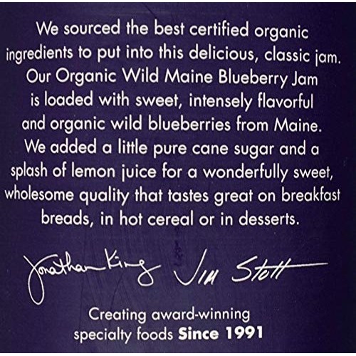 Stonewall Kitchen Usda Organic Wild Maine Blueberry Fruit Spread