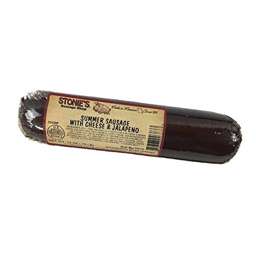 Stonies Summer Sausage With Cheese And Jalapeno 12 Oz. Charcute