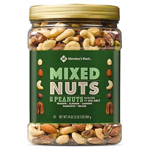 Members Mark Roasted And Salted Mixed Nuts With Peanuts 34 Oz. A1 Members Mark Roasted And Salted Mixed Nuts With Peanuts 34 Oz. A1