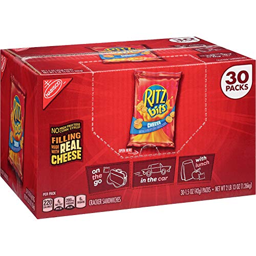 Nabisco Ritz Bits Cheese Cracker Sandwiches 1.5 Oz. Packs, 30 Ct