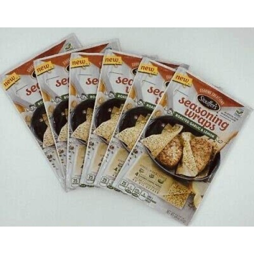 Stouffers Seasoning Wraps Roasted Garlic &Amp; Lemon, 0.74 Oz 6 Pack