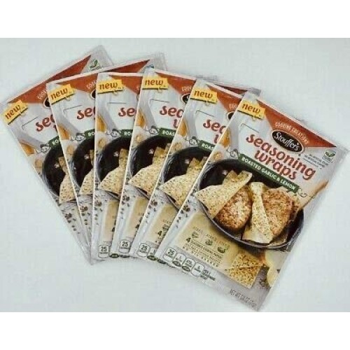 Stouffers Seasoning Wraps Roasted Garlic &Amp; Lemon, 0.74 Oz 6 Pack