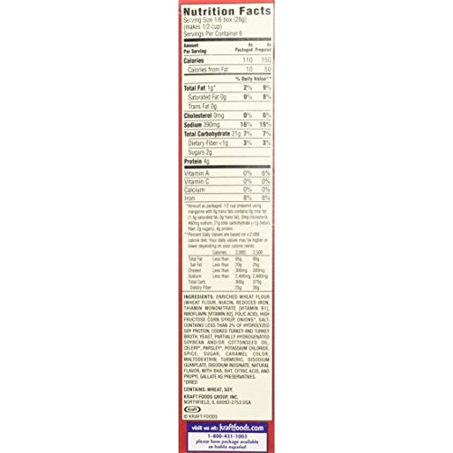 Stove Top Stuffing Mix For Turkey 6 Oz