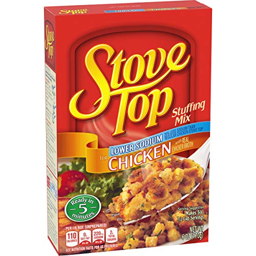 Stove Top Low Sodium Chicken Stuffing Mix 6 Oz Box