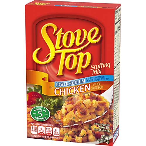 Stove Top Low Sodium Chicken Stuffing Mix 6 Oz Box