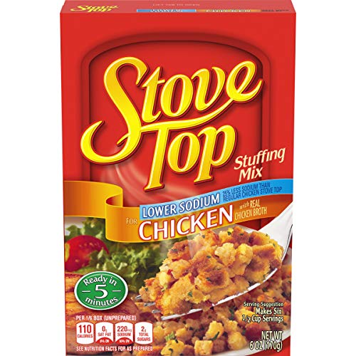 Stove Top Low Sodium Chicken Stuffing Mix 6 Oz Box