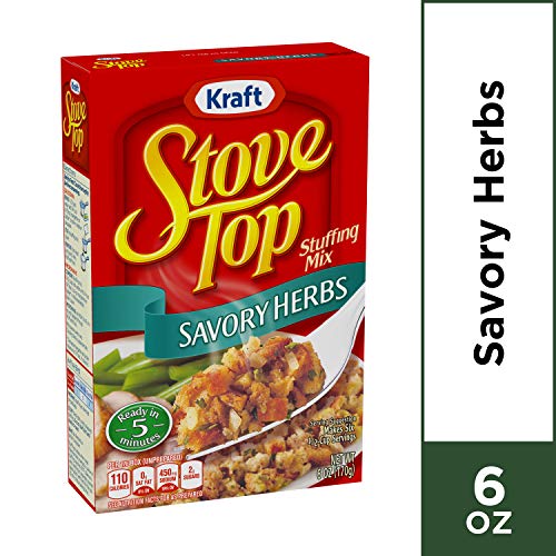 Stove Top Stuffing Mix, Savory Herb, 6 Ounce Pack Of 12