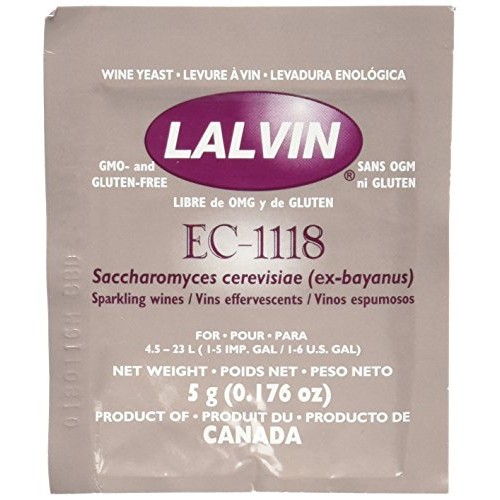 Lalvin Dried Wine Yeast Ec #1118 Pack Of 10