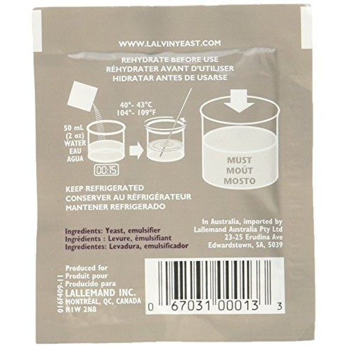 Strange Brew My-Wncv-Dymz 10 Packs Of Kiv-1116 Lalvin Yeast For