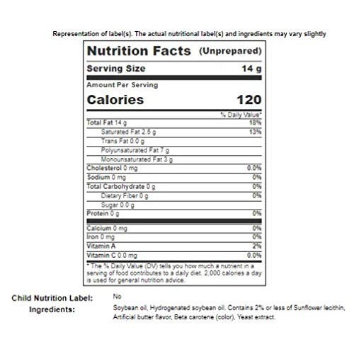 Sodium Free Whirl Butter-Flavored Oil, 1 Gallon - 3 Per Case