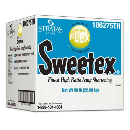 Sweetex Golden Flex Icing Shortening, 50 Pound -- 1 Each.