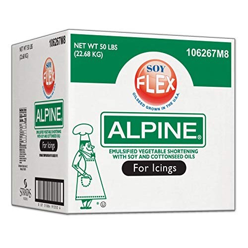 Alpine Soy Flex Icing Shortening, 50 Pound -- 1 Each.