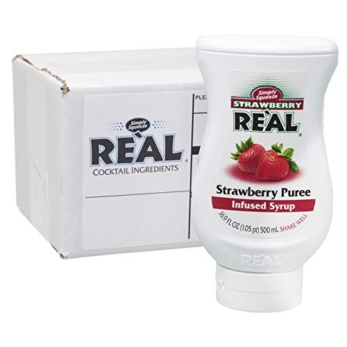 Strawberry Reàl, Strawberry Puree Infused Syrup, 16.9 Fl Oz Sque Strawberry Reàl, Strawberry Puree Infused Syrup, 16.9 Fl Oz Sque