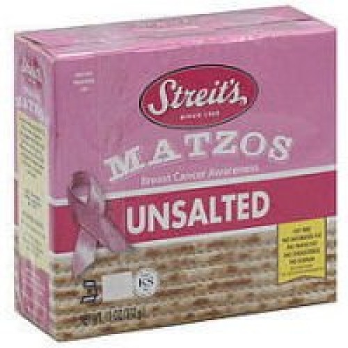 Streits Unsalted Matzo, 11 Ounce -- 12 Per Case