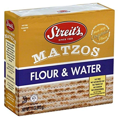 Streits Matzo Flour &Amp; Water, Unleavened Bread, Matzo Crackers, 1