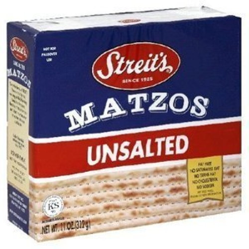 Streits Matzo Unsalted 11 Oz - 1 Box
