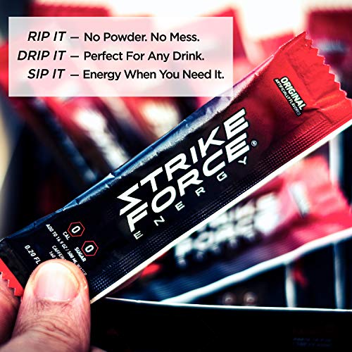 Strike Force Energy Drink Mix - Healthy Water Enhancer + Caffein