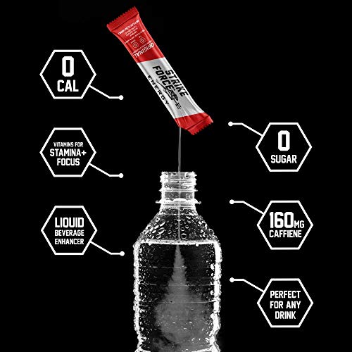 Strike Force Energy Drink Mix - Healthy Water Enhancer + Caffein