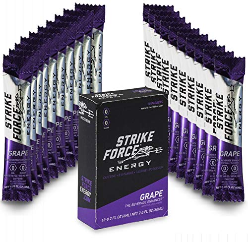 Strike Force Energy Drink Mix - Healthy Water Enhancer + Caffein
