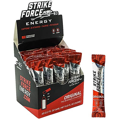 Strike Force Energy Drink Mix - Healthy Water Enhancer + Caffein