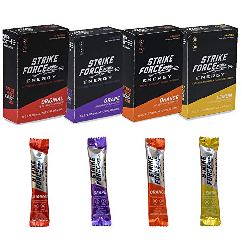 Strike Force Energy Drink Mix - Healthy Water Enhancer + Caffein