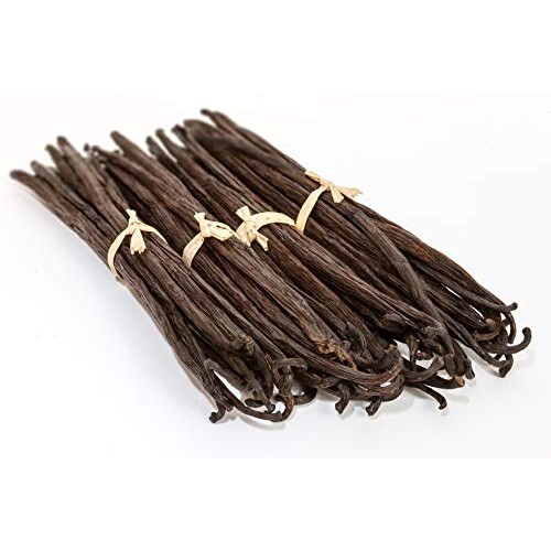 12 Madagascar Vanilla Beans - Premium Bourbon Grade A.6-7 Inches
