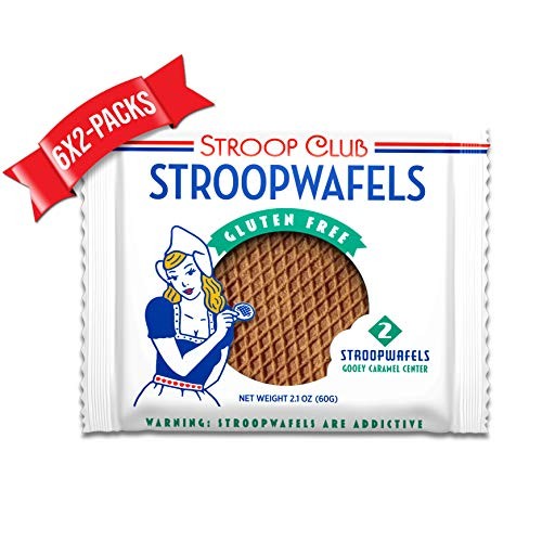 Stroop Club Authentic Gluten Free Stroopwafel With Dutch Caramel