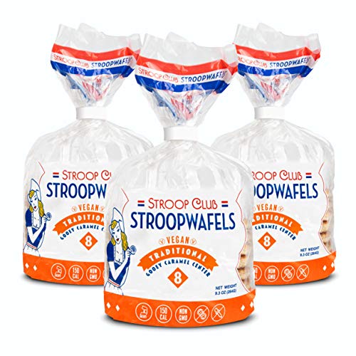 Stroop Club Authentic Vegan Stroopwafel With Dutch Caramel 3 X