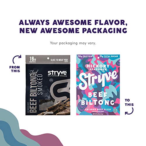 Stryve Biltong, Beef Jerky Without The Junky. 16G Protein, Sugar