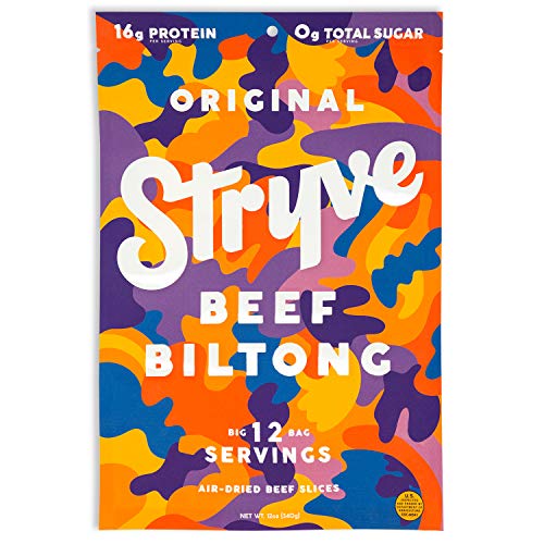 Stryve Biltong, Beef Jerky Without The Junky. 16G Protein, Sugar