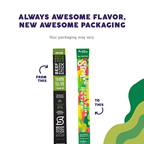 Stryve Protein Snacks Beef Sticks. 14G Protein, Sugar Free, No C