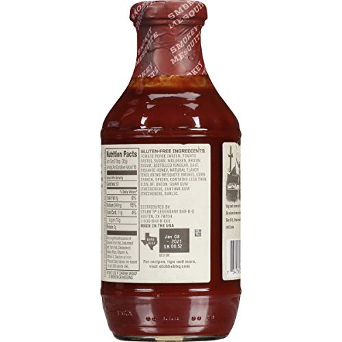 Stubbs Smokey Mesquite Bar-B-Q Sauce, 18 Oz