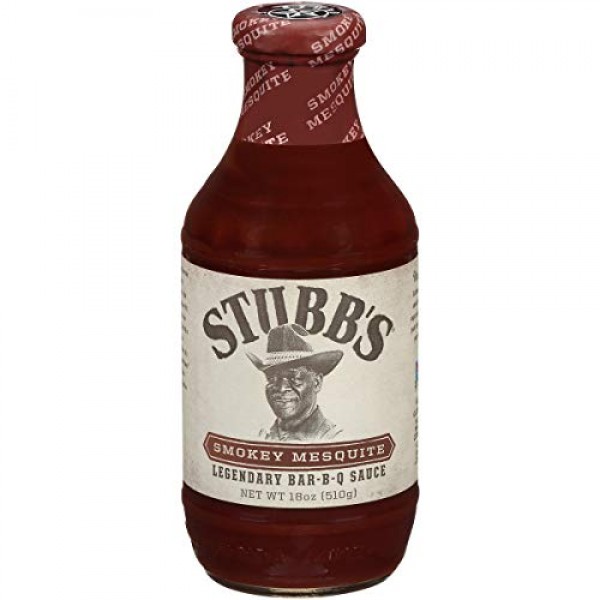 Stubbs Smokey Mesquite Bar-B-Q Sauce, 18 oz