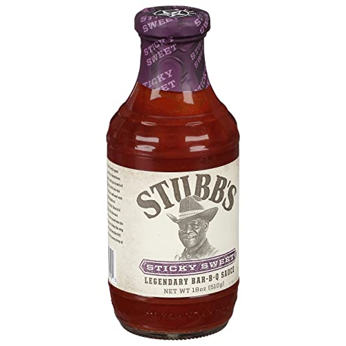 Stubbs Sticky Sweet BBQ Sauce, 18 oz Pack of 4