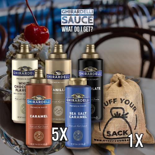 Ghirardelli Sauce 5 Flavor Variety Pack - Ghirardelli Caramel Sa...