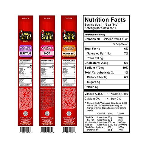 Long Johns Beef Jerky Box 1 3/4 Pound Sampler Sack | High Prote