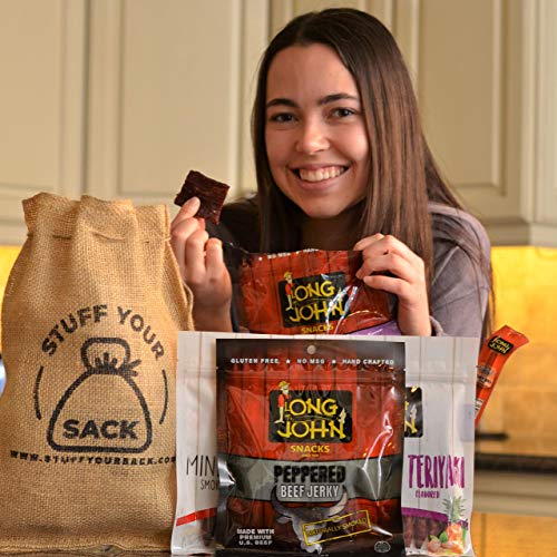 Long Johns Beef Jerky Box 1 3/4 Pound Sampler Sack | High Prote