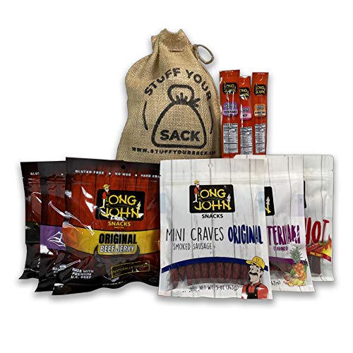 Long Johns Beef Jerky Box 1 3/4 Pound Sampler Sack | High Prote