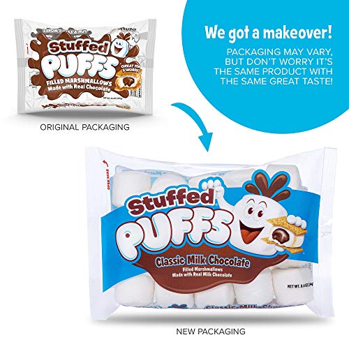 Stuffed Puffs - Classic Milk Chocolate 3 Pack, Chocolate Filled