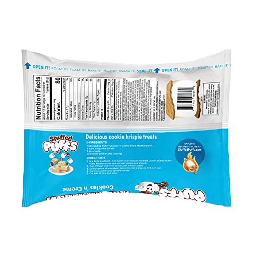 Stuffed Puffs - Cookies n Creme 3 Pack, Marshmallows Filled wit...