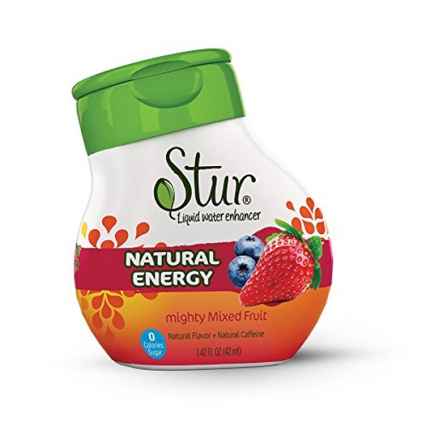 Stur Liquid Water Enhancers, Energy Mixed Fruit, 1.42 Ounce Pac