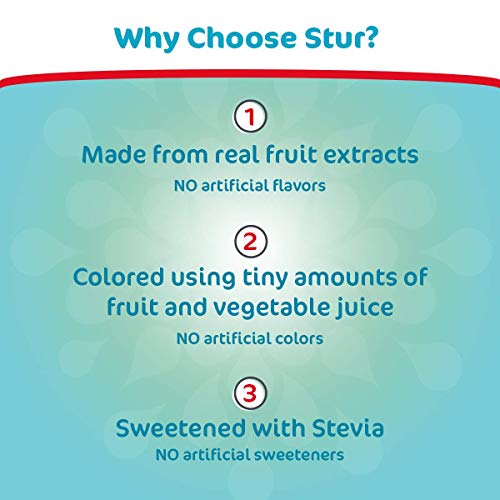 Stur - Fruit Punch, Natural Water Enhancer, 5 Bottles, Makes 10