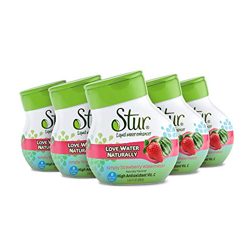 Stur - Natural Water Enhancer, Strawberry Watermelon 5 Bottles,