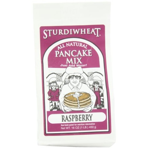 Sturdiwheat All Natural Pancake Mix, Raspberry, 16-Ounce Package