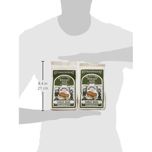 Sturdiwheat All Natural Bread Mix, Garlic Basil, 19-Ounce Packag