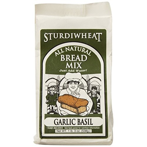 Sturdiwheat All Natural Bread Mix, Garlic Basil, 19-Ounce Packag