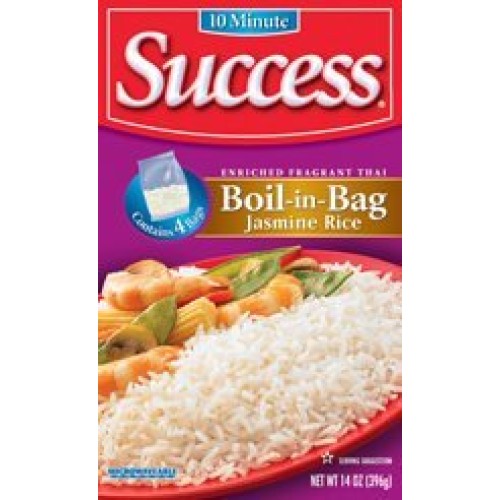 Success Rice White Jasmine Boil In Bag 14 Oz