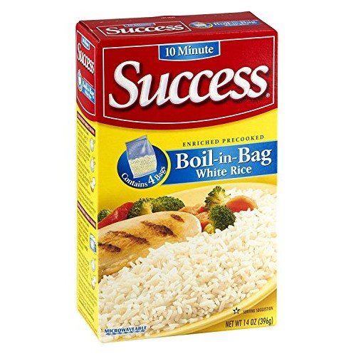 Success Rice, 10 Minute, Boil-In-Bag, Natural Long Grain White R
