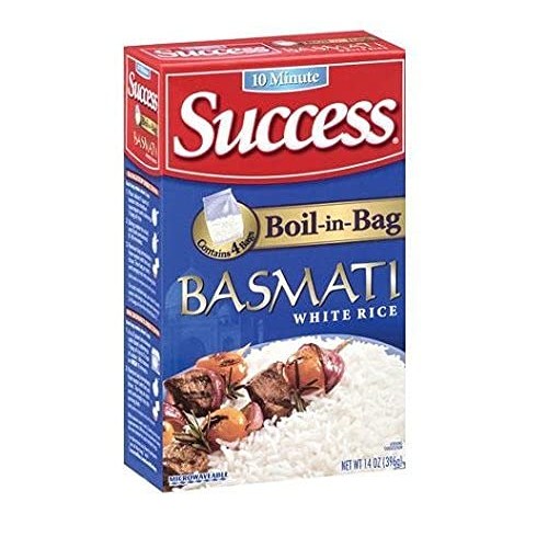 Success Rice, 10 Minute, Boil-In-Bag, Basmati White Rice, 14Oz B